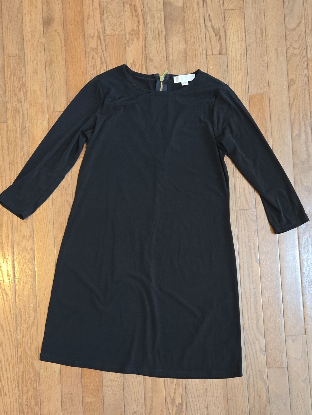 Michael Kors Black Long Sleeve Shift Dress